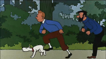Tintin kalandjai jelenetfotó