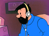 Tintin kalandjai jelenetfotó