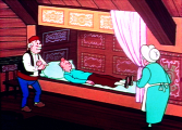 Tintin kalandjai jelenetfotó